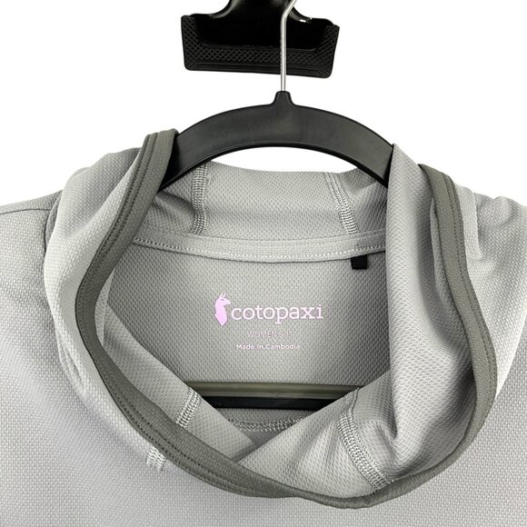 Cotopaxi Sombra Sun Hoodie Top Smoke Gray Womens Large UPF 50+ Lightweight - Picture 7 of 13